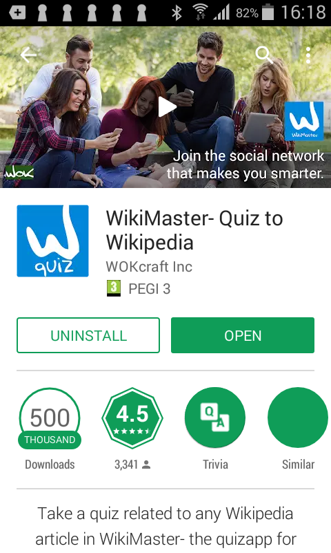 ٥٠٠٠٠٠ تنزيل لتطبيق ويكي ماستر هي خطوة علي طريق ووك